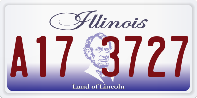 IL license plate A173727