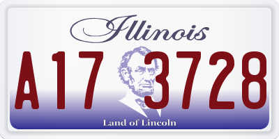 IL license plate A173728