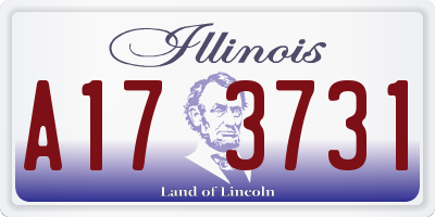 IL license plate A173731