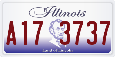 IL license plate A173737