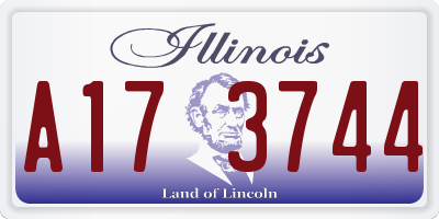 IL license plate A173744