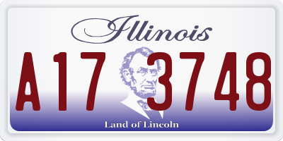 IL license plate A173748