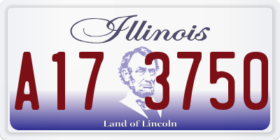 IL license plate A173750