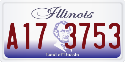 IL license plate A173753