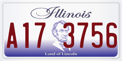 IL license plate A173756