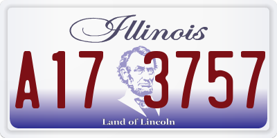 IL license plate A173757