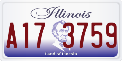 IL license plate A173759