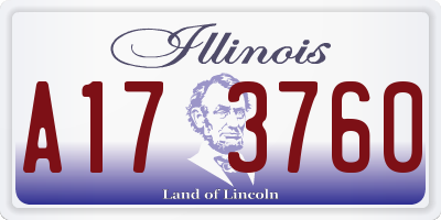 IL license plate A173760