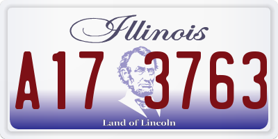 IL license plate A173763