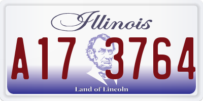 IL license plate A173764