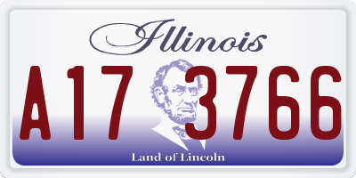 IL license plate A173766