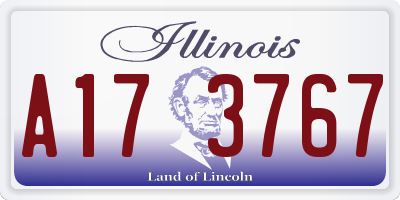IL license plate A173767