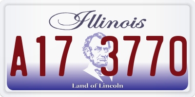 IL license plate A173770