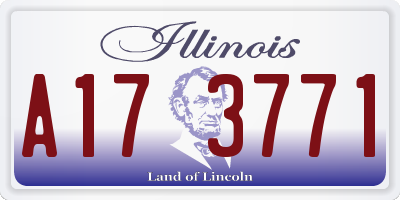IL license plate A173771