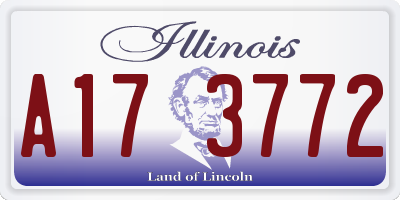 IL license plate A173772