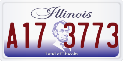 IL license plate A173773