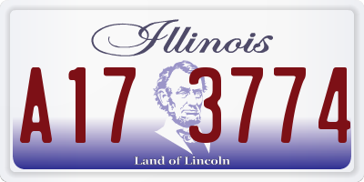 IL license plate A173774