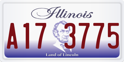 IL license plate A173775