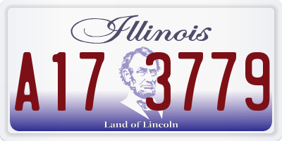 IL license plate A173779