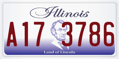 IL license plate A173786