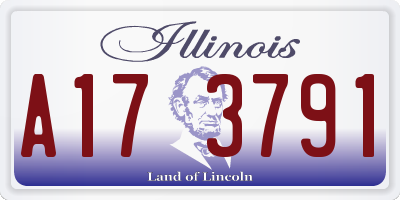 IL license plate A173791