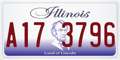 IL license plate A173796