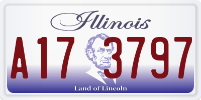 IL license plate A173797