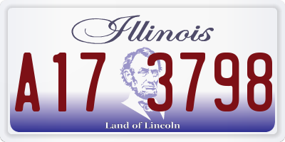 IL license plate A173798