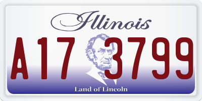 IL license plate A173799