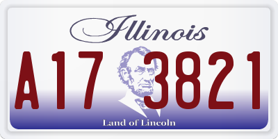 IL license plate A173821