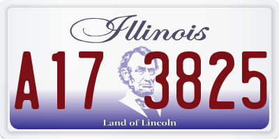 IL license plate A173825