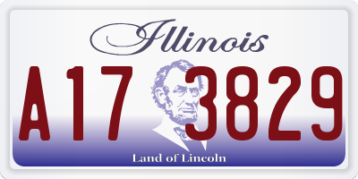 IL license plate A173829