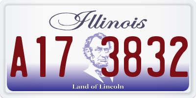 IL license plate A173832