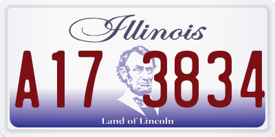 IL license plate A173834