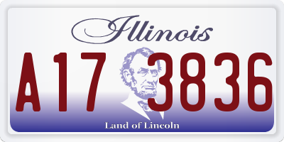 IL license plate A173836