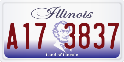 IL license plate A173837