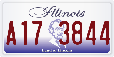 IL license plate A173844