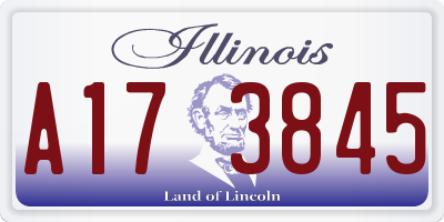 IL license plate A173845