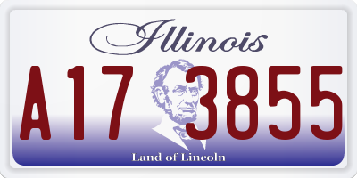 IL license plate A173855