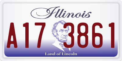 IL license plate A173861
