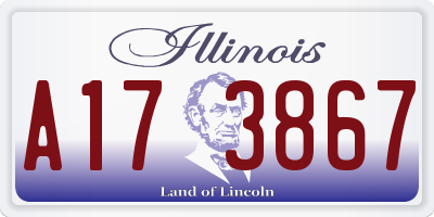 IL license plate A173867