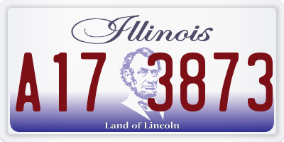 IL license plate A173873