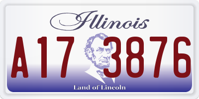 IL license plate A173876