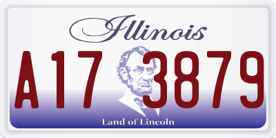 IL license plate A173879