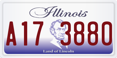 IL license plate A173880