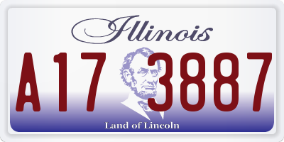 IL license plate A173887