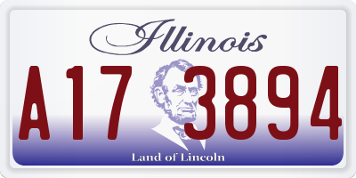 IL license plate A173894