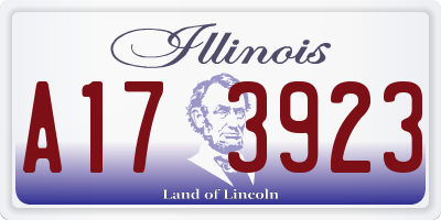 IL license plate A173923