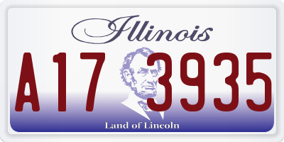 IL license plate A173935
