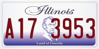 IL license plate A173953